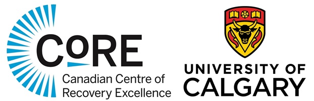 Canadian Centre of Recovery Excellence and University of Calgary logos